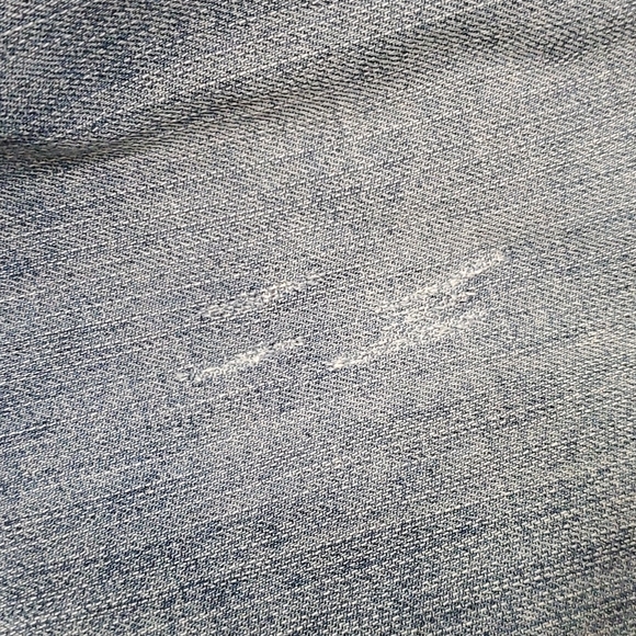 Light Wash Standards + Practices Raw Hem Wide Legged Crop Spring Denim Jeans - Picture 6 of 11